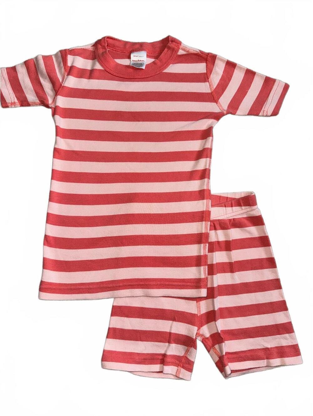 EUC NWOT Hanna Andersson Classic Stripe Short John Pajamas